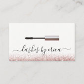 Lashes Makeup Rose Visitenkarte (Vorderseite)