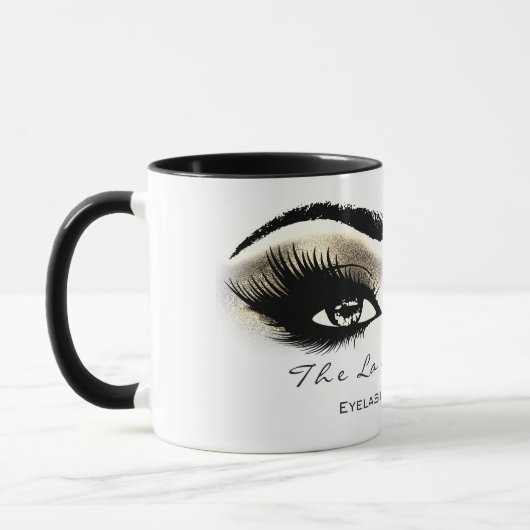 Lashes Makeup Studio Gold Eyes White Tasse (Links)