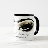Lashes Makeup Studio Gold Eyes White Tasse (VorderseiteRechts)