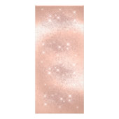 Lashes Moderne Rose Gold Price List Rack Card Werbekarte (Hinten)