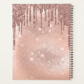 Lashes Moderne Rose Gold Terminologiebuch Planer (Rückseite)