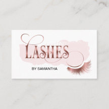 Lashes Moderne Rose Gold Typografie Makeup Artist