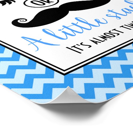 Lashes oder Staches Poster (Ecke)