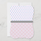 "Lashes or staches" Modernes Party zur Aufdeckung  Einladung (Rückseite)