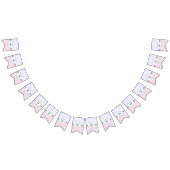 "Lashes or staches" Modernes Party zur Aufdeckung Wimpelkette (Alle)