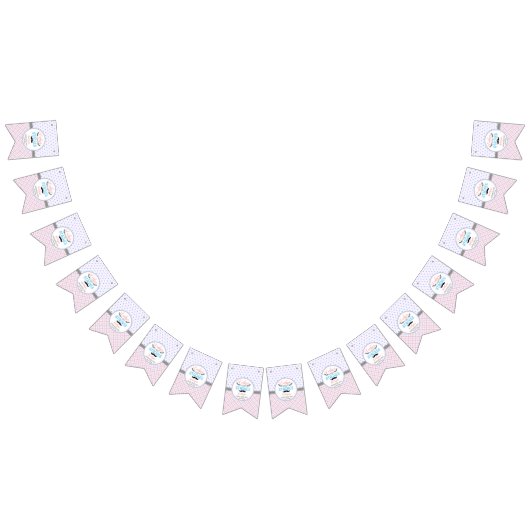 "Lashes or staches" Modernes Party zur Aufdeckung Wimpelkette (Alle)