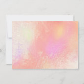 Lashes Peach Rose Gold Makeup Certificate Geschenk (Rückseite)