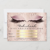 Lashes Pink Makeup Artist Certificate Geschenk (Vorderseite)