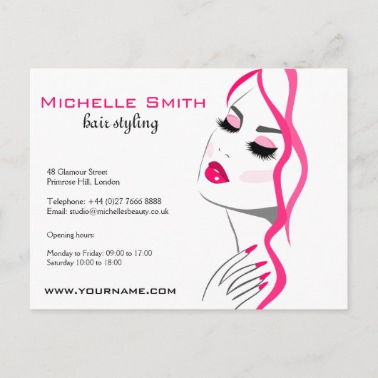 Lashes Postkarte (Vorderseite)