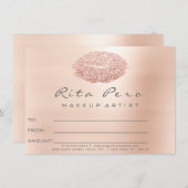 Lashes Rose Gold Pink Makeup Certificate Graue (Vorne/Hinten)