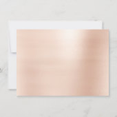 Lashes Rose Gold Pink Makeup Certificate Graue (Rückseite)