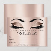 Lashes Rose Gold Pink Makeup Zertifikat WELLNESS-C (Vorne/Hinten)