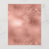 Lashes Rose Gold Sparkon Glitzer Beauty Services Flyer (Hinten)