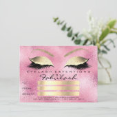 Lashes Rose Pink Gold Makeup Zertifikat Geschenk (Stehend Vorderseite)