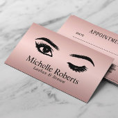 Lashes Rose Terminkarte
