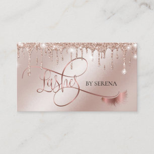 Lashes Schönheit Makeup Girl Lash Extension Elegan Visitenkarte