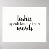 Lashes Speak Poster (Vorne)