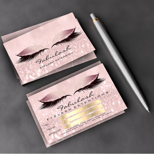 Lashes Studio Pink Makeup Artist Geschenk
