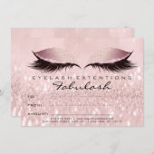 Lashes Studio Pink Makeup Certificate Glitzer (Vorne/Hinten)