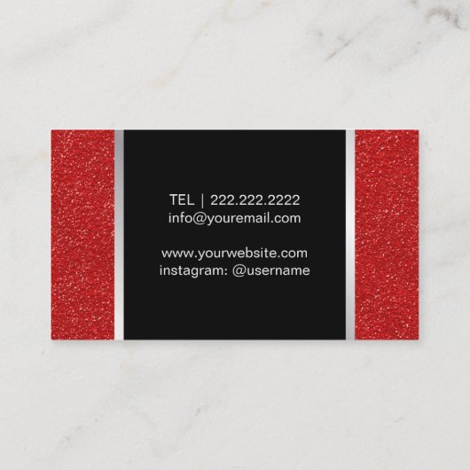 Lashes & sukzessiv visitenkarte (Rückseite)