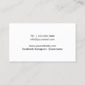 Lashes & sukzessive visitenkarte (Rückseite)