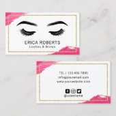 Lashes & sukzessive visitenkarte (Vorne/Hinten)