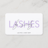Lashes Tech Makeup Artist Dusty Lila IG QR Visitenkarte (Vorderseite)