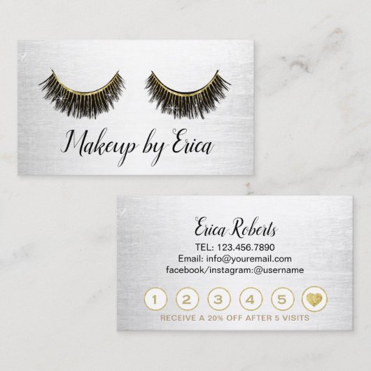 Lashes Treuekarte (Vorne/Hinten)