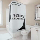 LASHES Typografie-Duschvorhang Duschvorhang (Beispiel)