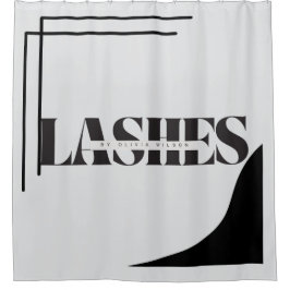 LASHES Typografie-Duschvorhang Duschvorhang