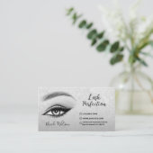 Lashes und Brows Beauty Makeup Visitenkarte (Stehend Vorderseite)