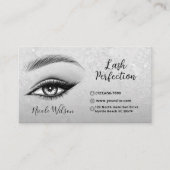 Lashes und Brows Beauty Makeup Visitenkarte (Vorderseite)