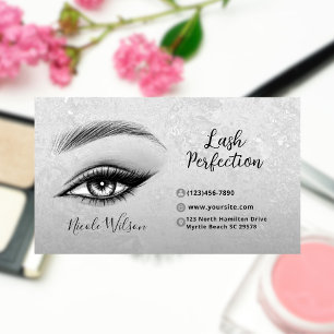 Lashes und Brows Beauty Makeup Visitenkarte