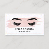 Lashes und sukzessiv visitenkarte (Vorderseite)