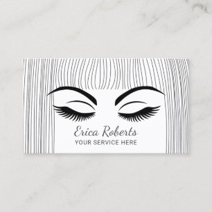 Lashes und visitenkarte