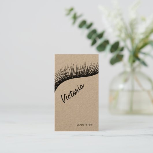 Lashes Visitenkarte (Stehend Vorderseite)