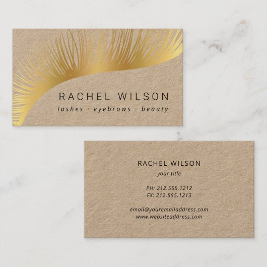 Lashes Visitenkarte (Vorne/Hinten)