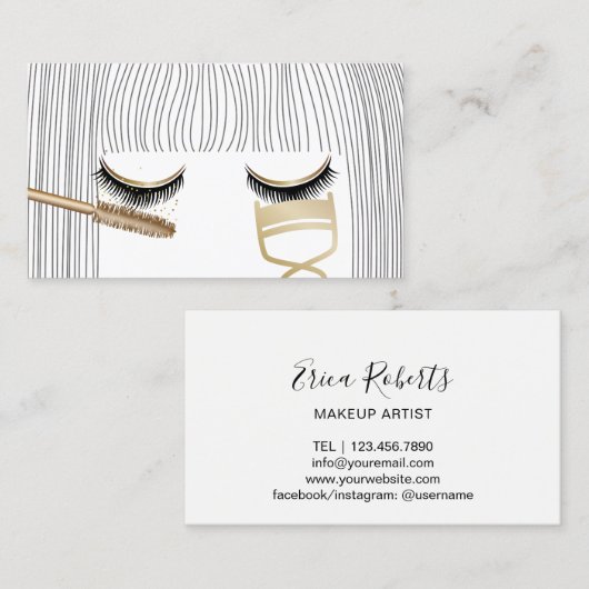 Lashes Visitenkarte (Vorne/Hinten)