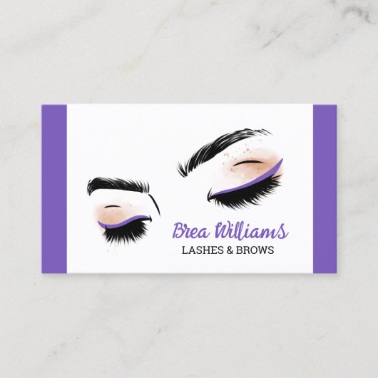 👁️ Lashes Visitenkarte (Vorderseite)