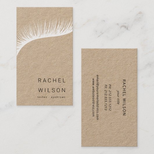 Lashes Visitenkarte (Vorne/Hinten)