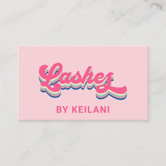 Lashes Visitenkarte (Vorderseite)