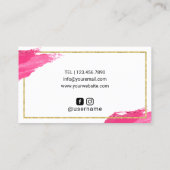 Lashes Visitenkarte (Rückseite)