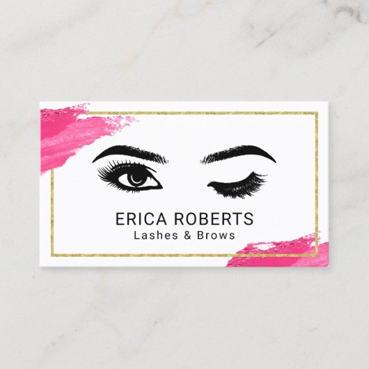 Lashes Visitenkarte (Vorderseite)