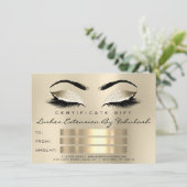 Lashes WELLNESS-CENTER Makeup Certificate Geschenk (Stehend Vorderseite)