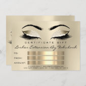Lashes WELLNESS-CENTER Makeup Certificate Geschenk (Vorne/Hinten)