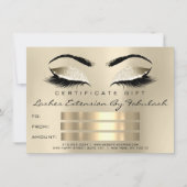 Lashes WELLNESS-CENTER Makeup Certificate Geschenk (Vorderseite)