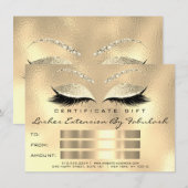 Lashes WELLNESS-CENTER Makeup Certificate Geschenk (Vorne/Hinten)