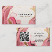 Lashhaar und Make-up Visitenkarte (Vorne/Hinten)