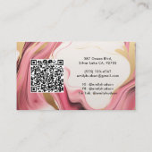 Lashhaar und Make-up Visitenkarte (Rückseite)