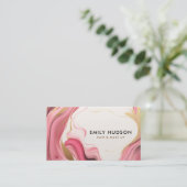 Lashhaar und Make-up Visitenkarte (Stehend Vorderseite)